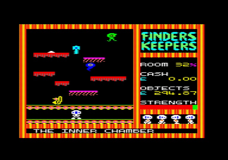 Game Review: Finders Keepers (Amstrad, Mastertronic