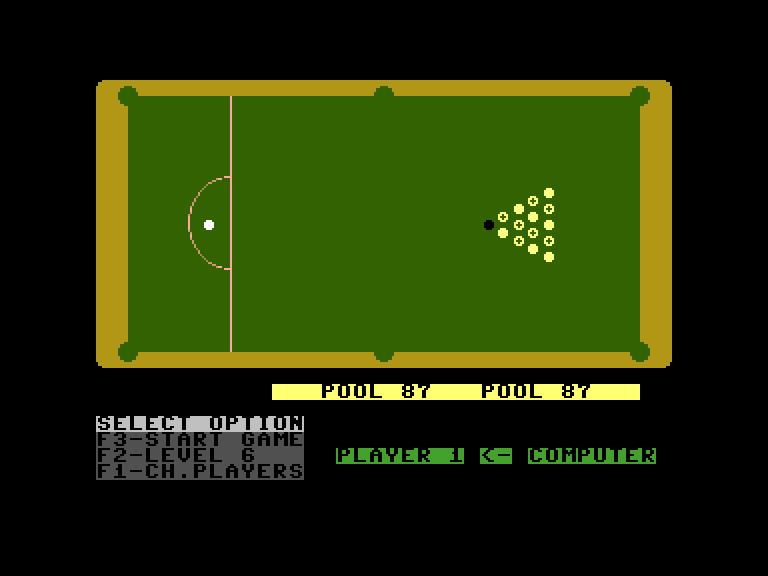 Game Review: On Cue (Commodore 16 and Plus/4, Mastertronic ...